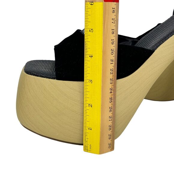 Sam Edelman Women\'s Grayson Platform Sandal SZ 10.5 Black Ultra Heel Chunky NEW main image 0